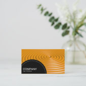 Halfcirkelpaneel (stippen) - Concentrische ringen  Visitekaartje (Staand voorkant)