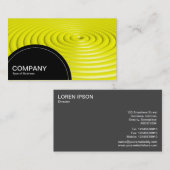 Halfcirkelpaneel (stippen) - Concentrische ringen  Visitekaartje (Voorkant / Achterkant)