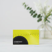 Halfcirkelpaneel (stippen) - Concentrische ringen  Visitekaartje (Staand voorkant)