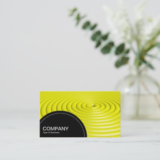 Halfcirkelpaneel (stippen) - Concentrische ringen  Visitekaartje (Staand voorkant)