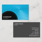 Halfcirkelpaneel (stippen) - Concentrische ringen  Visitekaartje (Voorkant / Achterkant)