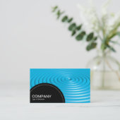 Halfcirkelpaneel (stippen) - Concentrische ringen  Visitekaartje (Staand voorkant)