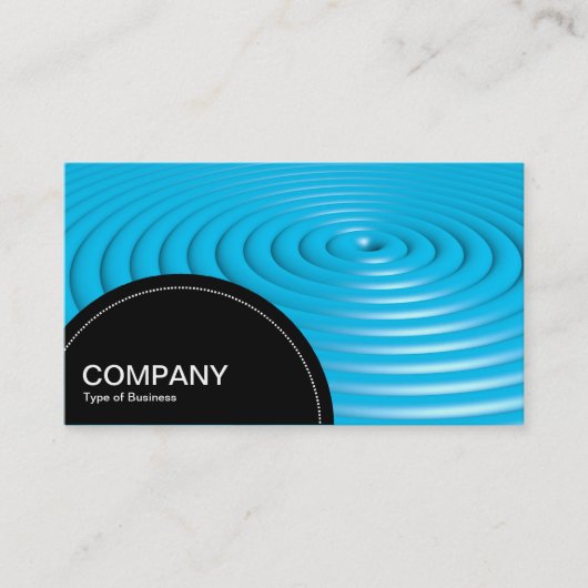 Halfcirkelpaneel (stippen) - Concentrische ringen  Visitekaartje (Voorkant)