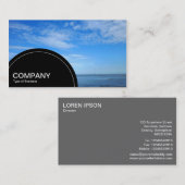 Halfcirkelpaneel (stippen) - Ernstig estuarium Visitekaartje (Voorkant / Achterkant)