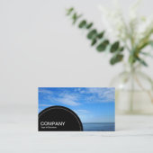 Halfcirkelpaneel (stippen) - Ernstig estuarium Visitekaartje (Staand voorkant)