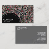 Halfcirkelpaneel (stippen) - Gefragmenteerd Abstra Visitekaartje (Voorkant / Achterkant)