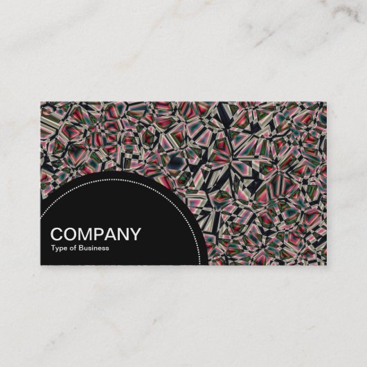 Halfcirkelpaneel (stippen) - Gefragmenteerd Abstra Visitekaartje (Voorkant)