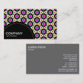 Halfcirkelpaneel (stippen) - Geometrisch patroon 0 Visitekaartje (Voorkant / Achterkant)