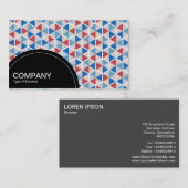 Halfcirkelpaneel (stippen) - Hexagon Patroon 05 Visitekaartje (Voorkant / Achterkant)