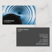 Halfcirkelpaneel (stippen) - Lange lentenblauw Visitekaartje (Voorkant / Achterkant)