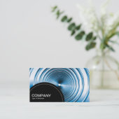 Halfcirkelpaneel (stippen) - Lange lentenblauw Visitekaartje (Staand voorkant)