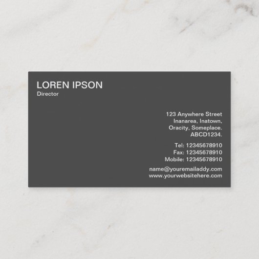 Halfcirkelpaneel (stippen) - Lange lentenblauw Visitekaartje (Achterkant)