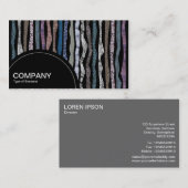 Halfcirkelpaneel (stippen) - Minerale Strata Visitekaartje (Voorkant / Achterkant)