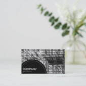 Halfcirkelpaneel (stippen) - Scaffolding Visitekaartje (Staand voorkant)