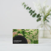 Halfcirkelpaneel (stippen) - Sedum Autumn Glory Visitekaartje (Staand voorkant)