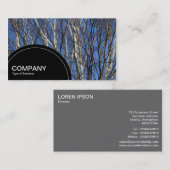 Halfcirkelpaneel (stippen) - Silver Birch Visitekaartje (Voorkant / Achterkant)