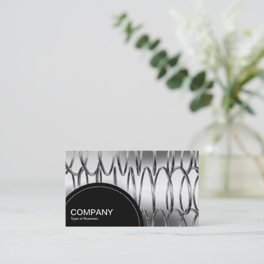 Halfcirkelpaneel (stippen) - Springs-software Visitekaartje (Staand voorkant)