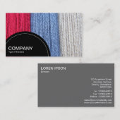 Halfcirkelpaneel (stippen) - Verdonkerende thread Visitekaartje (Voorkant / Achterkant)