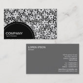 Halfcirkelpaneel (stippen) - Vloeiend ontwerp Visitekaartje (Voorkant / Achterkant)