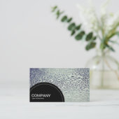 Halfcirkelpaneel (stippen) - Waterdruppels op glas Visitekaartje (Staand voorkant)