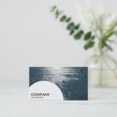 Halfcirkelpaneel - Zon op het water Visitekaartje (Staand voorkant)