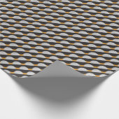 Halfcirkels en stippen, geometrisch patroon. cadeaupapier (Hoek)