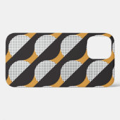 Halfcirkels en stippen, geometrisch patroon. Case-Mate iPhone case (Achterkant (horizontaal))