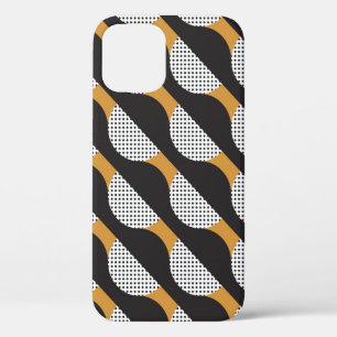 Halfcirkels en stippen, geometrisch patroon. Case-Mate iPhone case