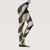 Halfcirkels en stippen, geometrisch patroon. leggings (Rechts)