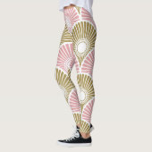 Halfcirkelvormig patroon van messing en roze leggings (Links)