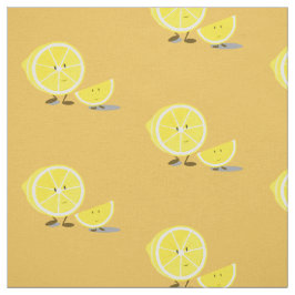 Halfcitroen en lachend citroensnijsel stof