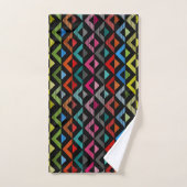 Halfdiamant vervagen bad handdoek (Handdoek)
