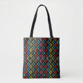Halfdiamant vervagen tote bag (Voorkant)