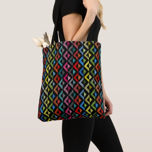 Halfdiamant vervagen tote bag (Dichtbij)