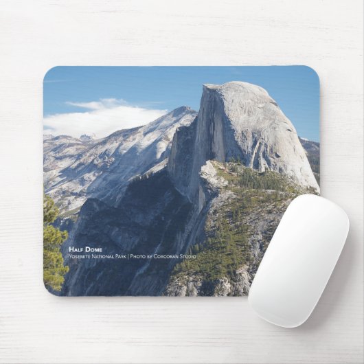 Halfdome in het Nationaal Park Yosemite Muismat (Met muis)
