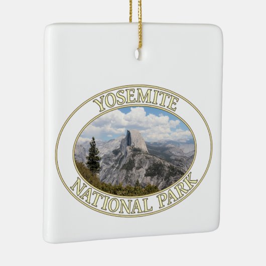 Halfdome in Yosemite National Park in Californië Keramisch Ornament (Rechts)