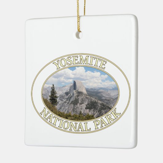 Halfdome in Yosemite National Park in Californië Keramisch Ornament (Links)