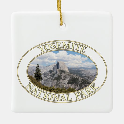 Halfdome in Yosemite National Park in Californië Keramisch Ornament (Voorkant)