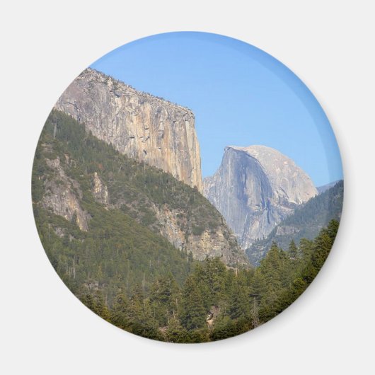Halfdome Yosemite Bossen Magneet (Voorkant)