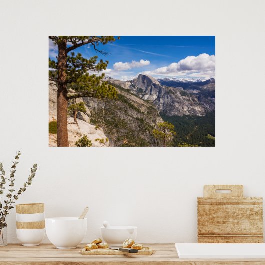 Halfdomen landschap, Californië Poster (Keuken)