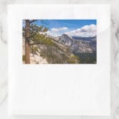 Halfdomen landschap, Californië Rechthoekige Sticker (Tas)