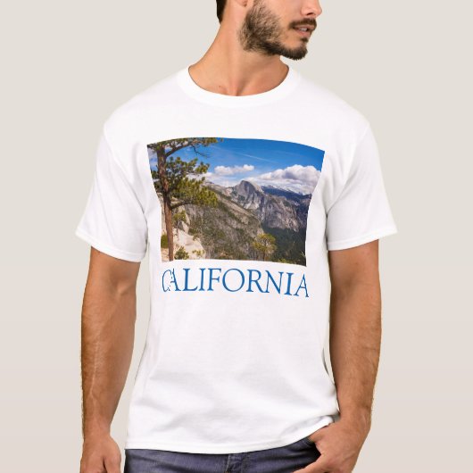Halfdomen landschap, Californië T-shirt (Voorkant)
