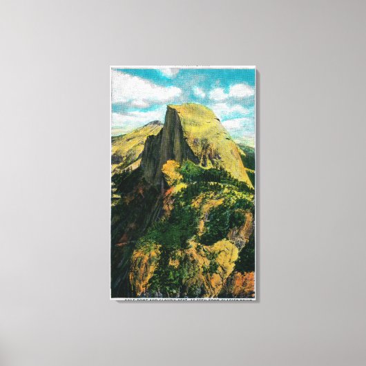 Halfdommen en Cloud Rest van Glacier Point Canvas Afdruk (Voorkant)