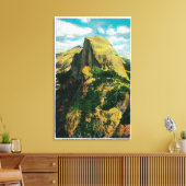 Halfdommen en Cloud Rest van Glacier Point Canvas Afdruk (Insitu (Woonkamer))