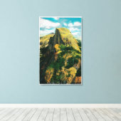 Halfdommen en Cloud Rest van Glacier Point Canvas Afdruk (Insitu (Houten vloer))