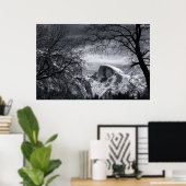 Halfdommen in de winter | Yosemite Valley Poster (Thuiskantoor)