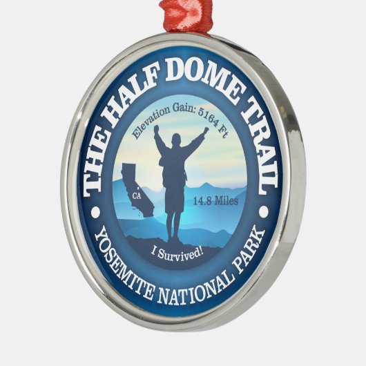 Halfdoolspoor (wandelend) metalen ornament (Links)