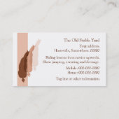 Halfdoorlatend in bruine tinten, grijpend grafisch visitekaartje (Achterkant)