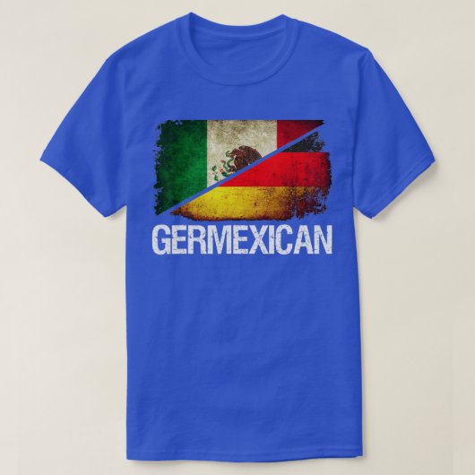 HalfDuitse en halve Mexicaanse vlag - Germexican H T-shirt (Design voorkant)