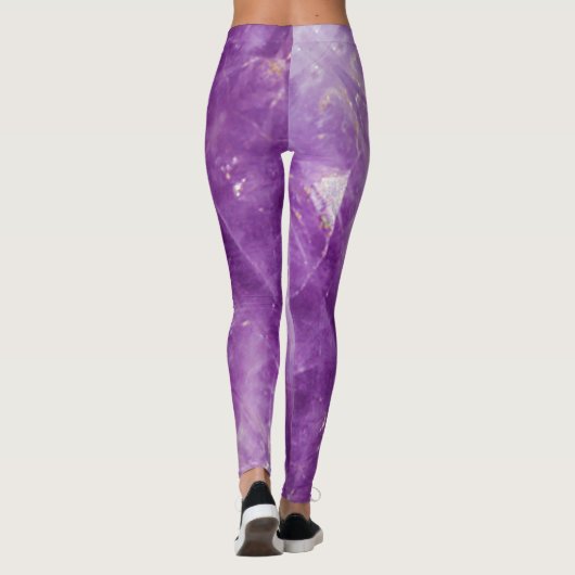 Halfedelsteen steen textuur structuur leggings (Achterkant)
